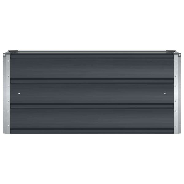 vidaXL Planter Anthracite 39.37 x 15.75 x 17.72 in Steel