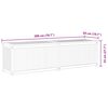 vidaXL Garden Box Natural Wood Solid Teak Wood 78.7x19.7x21.7 in
