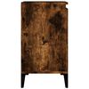 vidaXL Sink Cabinet Smoked Oak Engineered wood, metal Medium