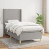 vidaXL Box Spring Bed with Mattress Light Gray 39.4"x79.9" Twin XL Fabric