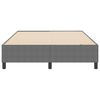 vidaXL Platform Bed Frame Light Grey 55.12 x 74.80 in Fabric