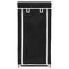 Fabric Shoe Cabinet with Cover 23" x 11" x 42" Black