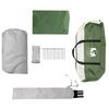 vidaXL Camping Tent Cabin 4-Person Green Waterproof