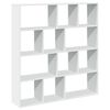 vidaXL Book Cabinet White Engineered wood 52 in Book Cabinet