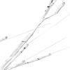 vidaXL LED Tree Warm white, white Steel, plastic 70.9 in LED Tree