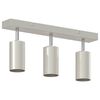 vidaXL Ceiling Spotlight Brushed Nickel 38 x 5.5 x 16.5 cm Steel