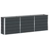 vidaXL Planter Anthracite 160 x 40 x 75 cm Steel