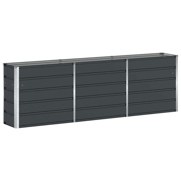vidaXL Planter Anthracite 160 x 40 x 75 cm Steel