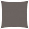 vidaXL Sunshade Sail HDPE Square 6.6x6.6' Anthracite