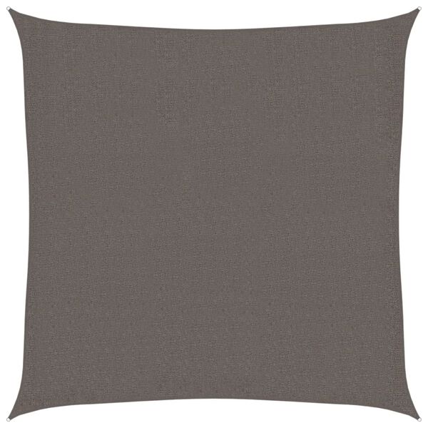 vidaXL Sunshade Sail HDPE Square 6.6x6.6' Anthracite