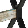 vidaXL Dining Table Multicolor Solid reclaimed wood and steel Medium