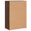 vidaXL Sideboards 2 pcs Brown Oak 23.6"x11.8"x33.1" Engineered Wood