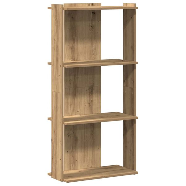 vidaXL Bookcase Artisan Oak Engineered Wood 120 cm tall shelf Bookcase