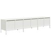 vidaXL TV Cabinet White Cold-rolled Steel Large TV Cabinet Rectangular