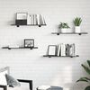 vidaXL Shelf Set of 4 Grey Engineered wood 31.5 in Extra Thick Surface