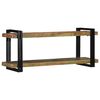 vidaXL Wall Shelf Multicolor Solid reclaimed wood and iron