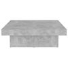 vidaXL Coffee Table Concrete Gray Engineered Wood 35.4 x 35.4 x 11.0 in