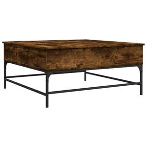 vidaXL Coffee Table Smoked Oak Engineered wood, metal Medium