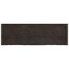 vidaXL Wall Shelf Dark Brown Solid Oak Wood Extra Long Foldable