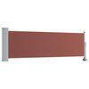 vidaXL Side Awning Brown and grey