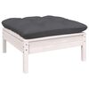 vidaXL Garden Lounge Set White, Anthracite