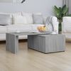 vidaXL Coffee Table Gray Sonoma Engineered Wood Large Swivel
