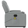 vidaXL Electric Stand Up Massage Recliner Chair Light grey