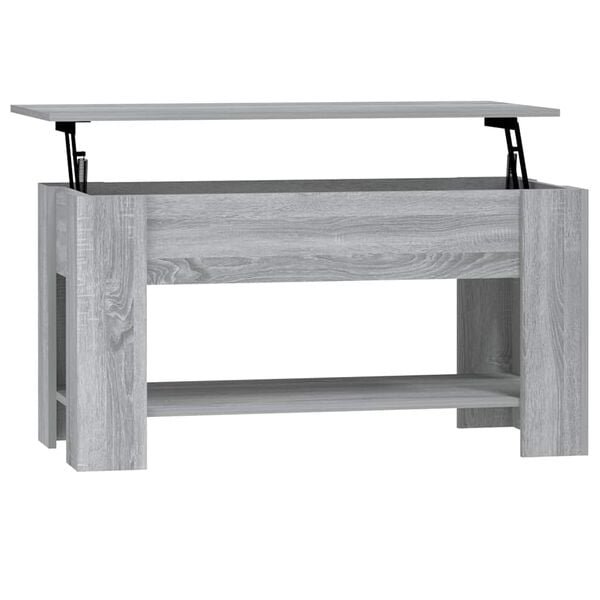 vidaXL Coffee Table Gray Sonoma Engineered wood Medium Convertible