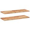 vidaXL Floating Shelves 2 pcs 31.5x11.8x0.8" Oil Finished Solid Wood Acacia