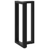 vidaXL Bar Table Leg Black Powder-coated steel Standard