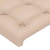 vidaXL Headboards 2 pcs Cappuccino 31.5"x2"x30.7"/34.6" Faux Leather