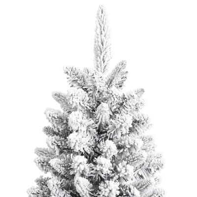 vidaXL Artificial Christmas Tree with Flocked Snow 70.9" PVC&PE