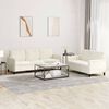 vidaXL Sofa Set Cream Velvet (100% polyester), Metal, Textilene, Plywood