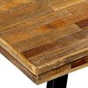 vidaXL Dining Table Natural wood color and black Reclaimed teak and steel