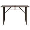 vidaXL Garden Dining Set Brown PE rattan 3-seater sofa Sturdy