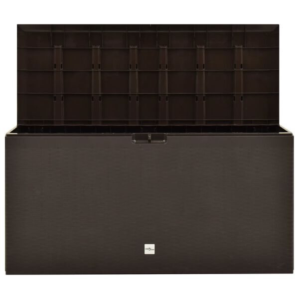vidaXL Storage Box Brown Polypropylene Medium Garden Storage Box