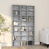 vidaXL CD Cabinet Grey Sonoma Engineered Wood Large CD Cabinet