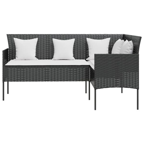 vidaXL Couch Sofa Set Black
