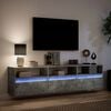 vidaXL TV Wall Cabinet Concrete Grey Engineered Wood Large