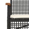 vidaXL Garden Bench Black and brown