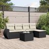 vidaXL Garden Sofa Set Black Poly Rattan Large Modular Garden Sofa Set