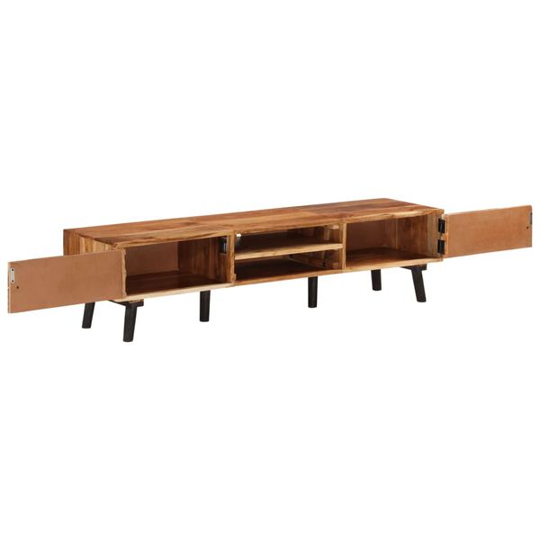 vidaXL TV Cabinet Natural wood Solid acacia wood Storage TV Cabinet