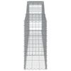vidaXL Gabion Basket Set of 6 Silver Galvanized Iron Medium to Large