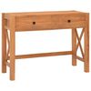 vidaXL Desk Teak Wood Teak Wood, Plywood Medium Desk Rectangular