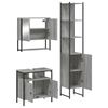 vidaXL Bathroom Furniture Set Grey Sonoma Engineered Wood Three Piece Set