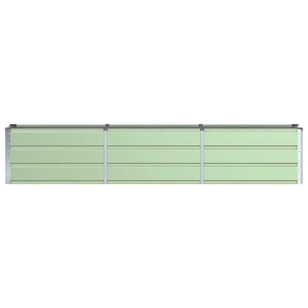vidaXL Planter Green 94.49 x 15.75 x 17.72 in Steel
