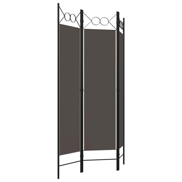 vidaXL 3-Panel Room Divider Anthracite 47.2"x70.9"