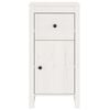 vidaXL Sideboard Set of 2 White Solid Pine Wood Medium