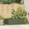 vidaXL Planter Olive Green Cold-rolled steel Large Durable Planter
