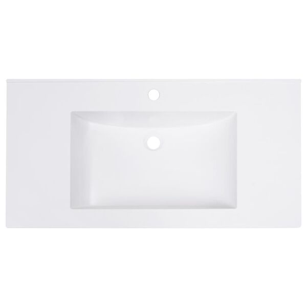 vidaXL Built-in Wash Basin 31.5"x18.1"x5.1" SMC White